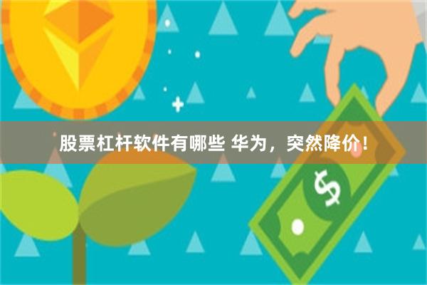 股票杠杆软件有哪些 华为，突然降价！