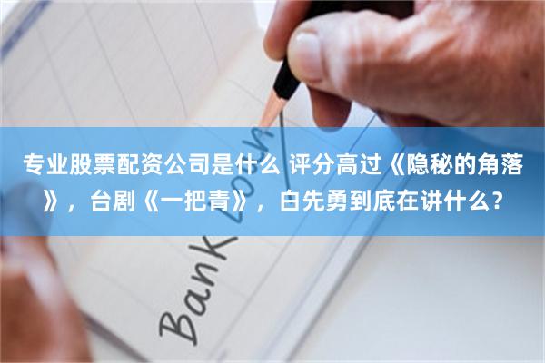 专业股票配资公司是什么 评分高过《隐秘的角落》，台剧《一把青》，白先勇到底在讲什么？