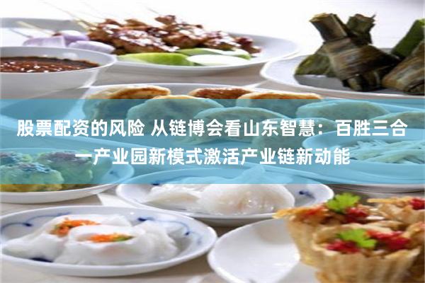 股票配资的风险 从链博会看山东智慧：百胜三合一产业园新模式激活产业链新动能