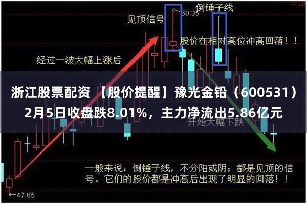 浙江股票配资 【股价提醒】豫光金铅（600531）2月5日收盘跌8.01%，主力净流出5.86亿元
