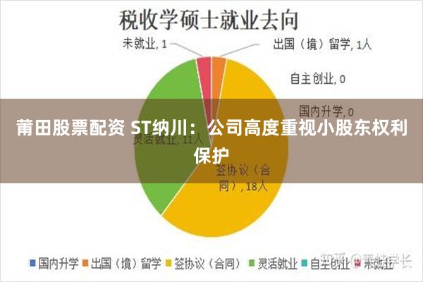 莆田股票配资 ST纳川：公司高度重视小股东权利保护