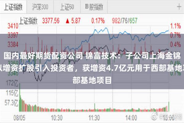 国内最好期货配资公司 锦富技术：子公司上海金锦富拟增资扩股引入投资者，获增资4.7亿元用于西部基地项目