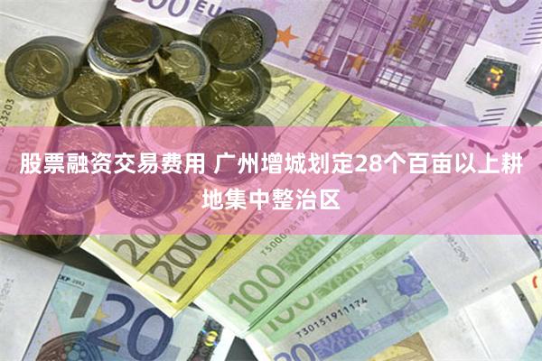 股票融资交易费用 广州增城划定28个百亩以上耕地集中整治区