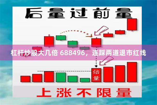 杠杆炒股大几倍 688496，连踩两道退市红线