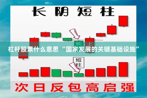 杠杆股票什么意思 “国家发展的关键基础设施”