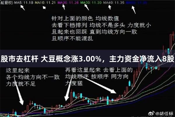 股市去杠杆 大豆概念涨3.00%，主力资金净流入8股