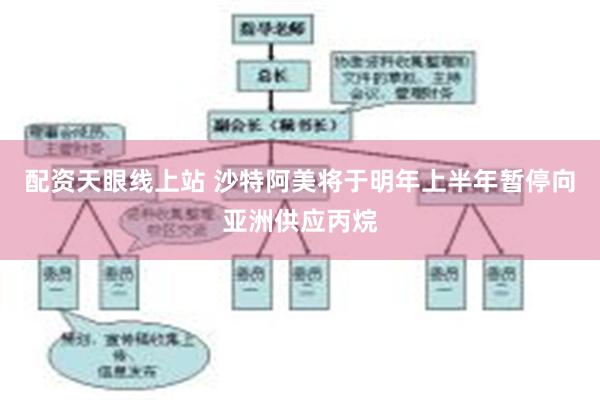 配资天眼线上站 沙特阿美将于明年上半年暂停向亚洲供应丙烷