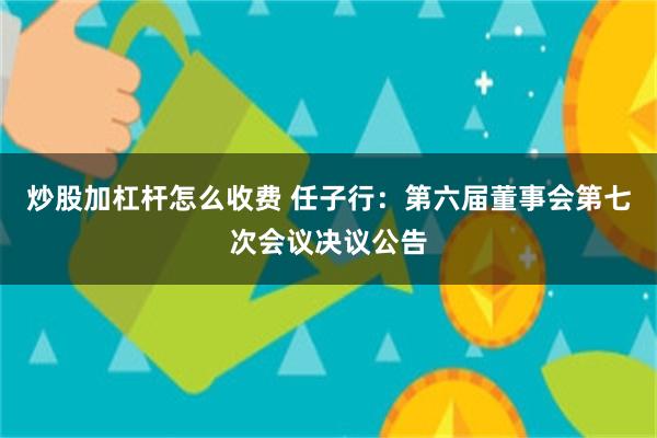 炒股加杠杆怎么收费 任子行：第六届董事会第七次会议决议公告